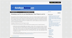 Desktop Screenshot of homebasedbusiness.com